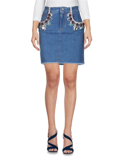 dolce and gabbana jean skirt